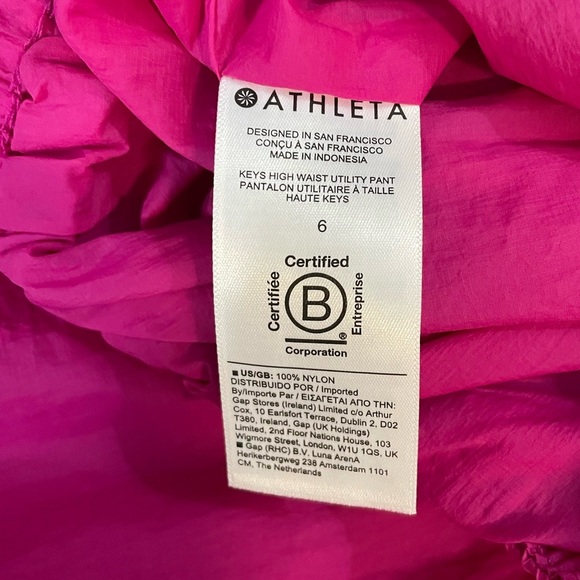 Athleta x Alicia Keys Collection: Keys Hugh Waist Utility Pants Size 6 - Picture 9 of 13